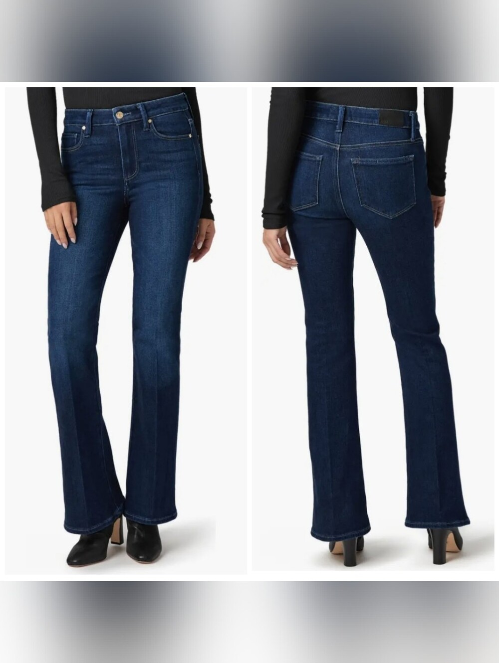 PAIGE Laurel Canyon Montreux Dark Blue Boot Cut Women's Jeans